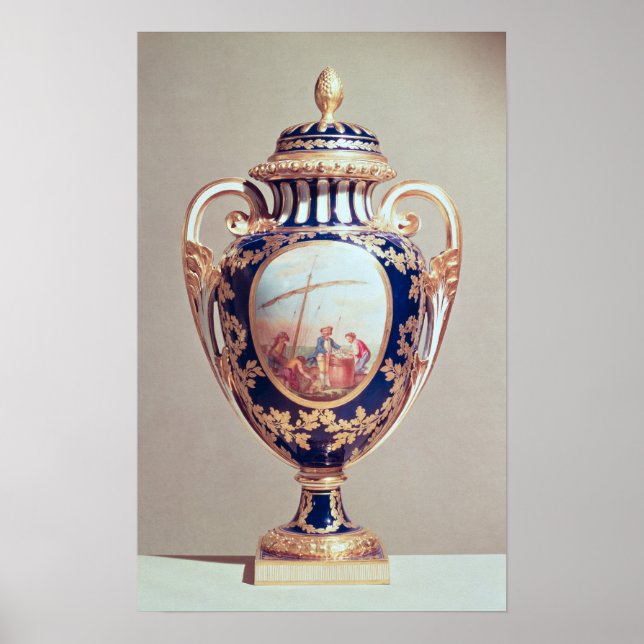 Poster Vase de Sevres, milieu du 18ème siècle (Devant)