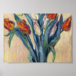 Poster Vase de tulipes - Claude Monet