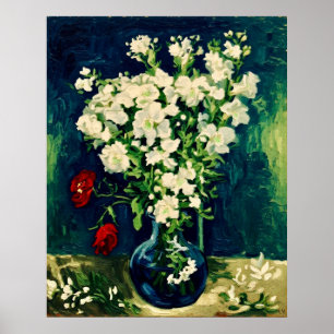 Poster Vase de Van Gogh avec Viscaria