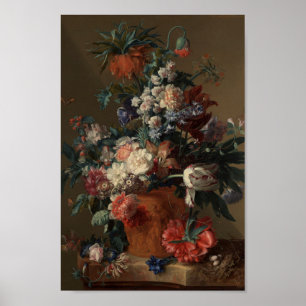 Poster Vase des fleurs Peinture classique