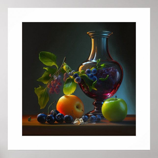 Poster Vase & Fruit (Devant)