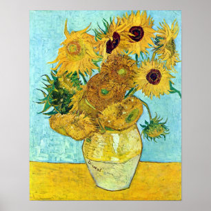 Poster Vase With Twelve Sunflowers By Vincent Van Gogh