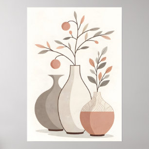 Poster Vases Bohèmes & Botanique