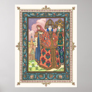 Poster Vassilissa la Foire de Boris Zvorykin