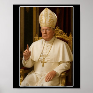 Poster Vatican Christian Un nouveau pape politique amusan