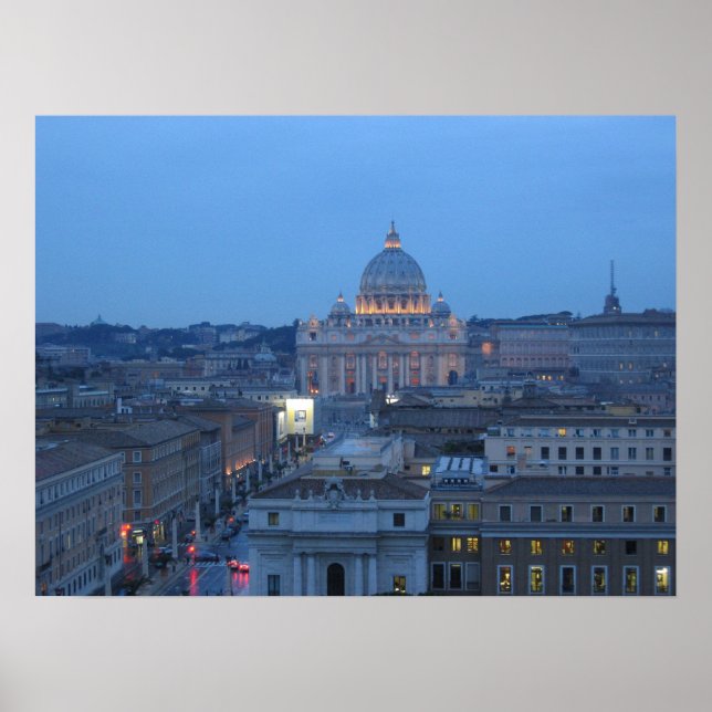 Poster Vatican la nuit (Devant)