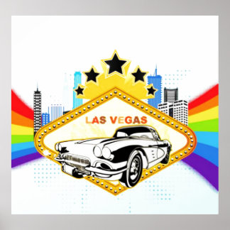 Poster vectoriel du cool Las Vegas