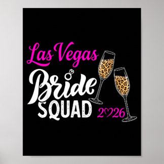 Poster Vegas Bride Squad 2026 Married in Vegas