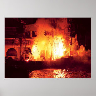 Poster Vegas - Treasure Island - Explosion, Abandonner le
