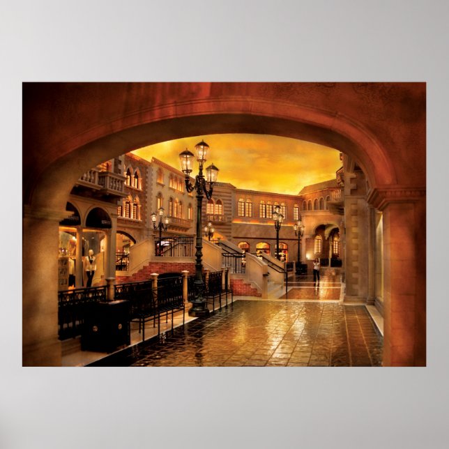 Poster Vegas - Venetian - Les rues de Venise (Devant)