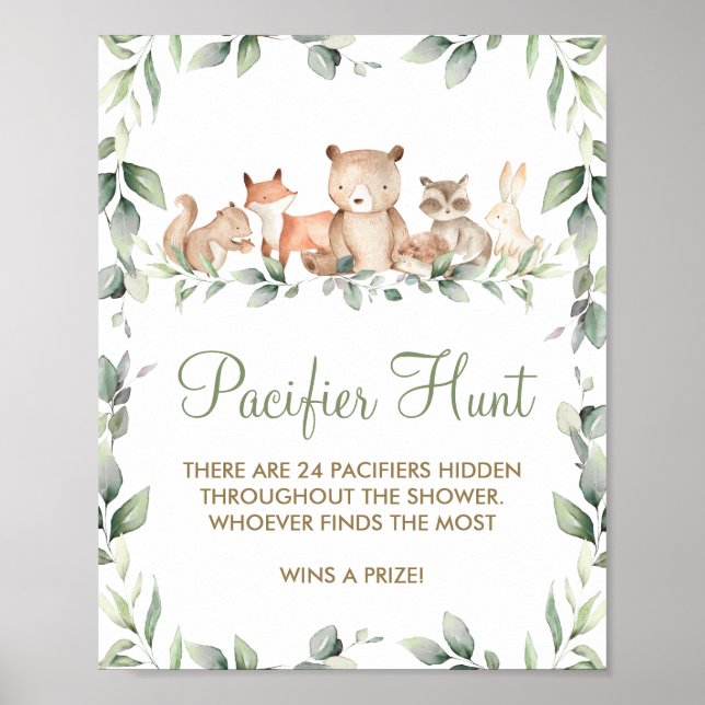 Poster Végétal Bois Douche Animale Pacifique chasse Jeu (Devant)