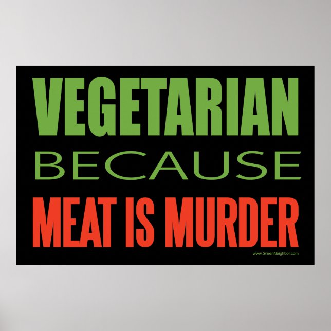 Poster Végétarien (Devant)