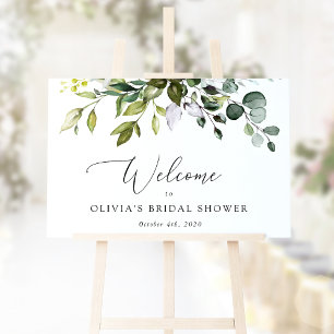 Poster Végétation, Feuilles d'eucalyptus, Bienvenue à la