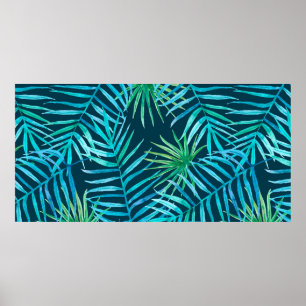 Poster Végétation luxuriante de plantes tropicaux de la j