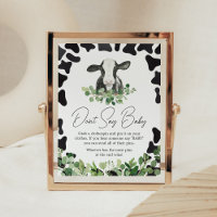 Végétation Saint Baby shower de vache Ne pas dire