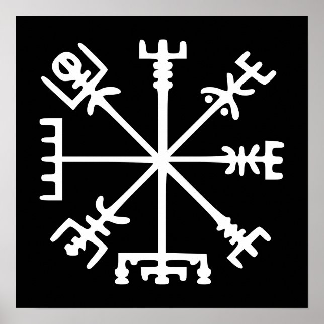 Poster Vegvísir (Viking Compass) (Devant)