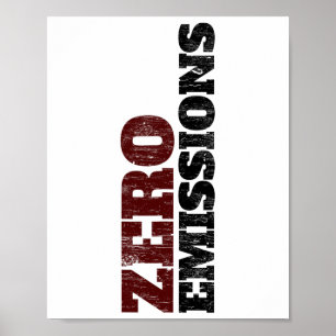 Poster Véhicule électrique zéro émissions Ev Conducteur d