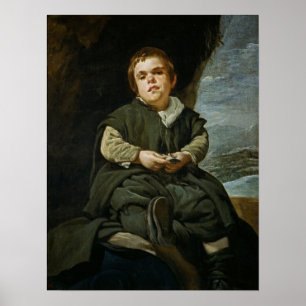 Poster Velázquez - Le bouffon Francisco Lezano