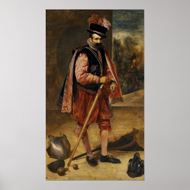 Poster Velázquez - Le Jester Appelé "Juan D'Autriche" (Devant)
