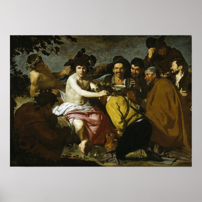 Poster Velázquez - Le Triomphe De Bacchus 1628 (Devant)