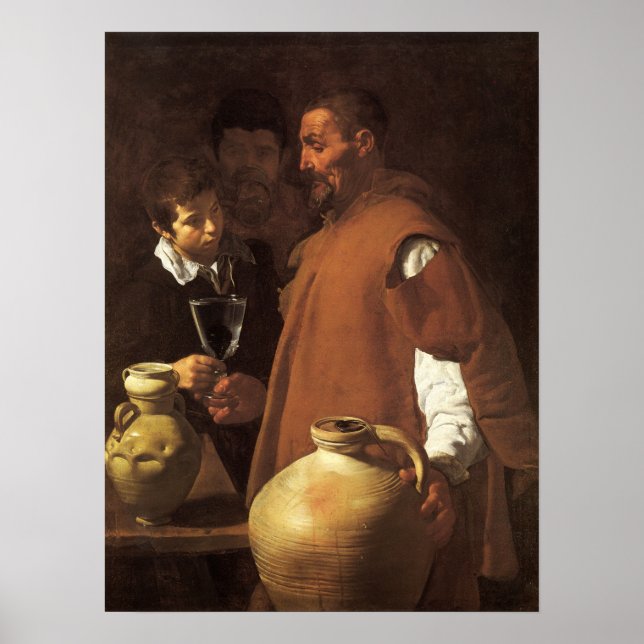 Poster Velázquez - Le Vendeur D'Eau De Séville 1623 (Devant)