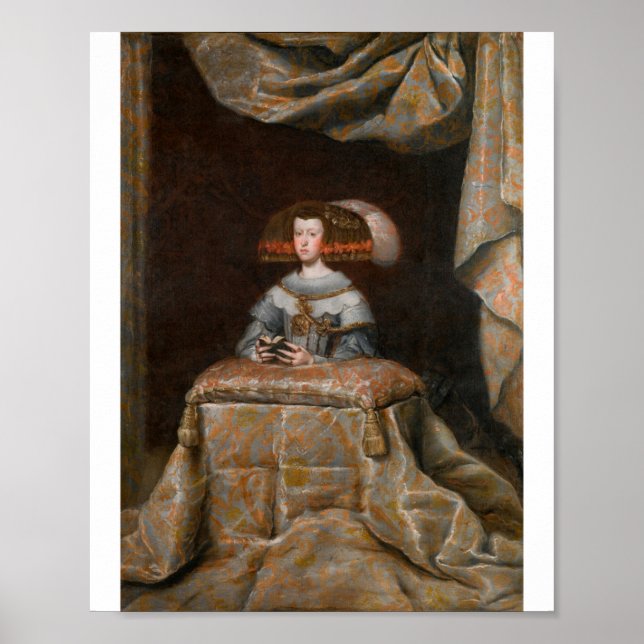 Poster Velazquez - Mariana De Austria Dans La Prière (Devant)