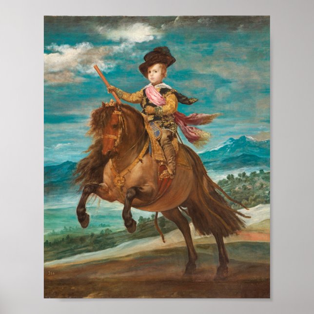 Poster Velazquez - Portrait du prince Balthasar Charles (Devant)