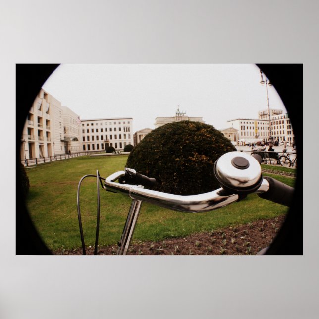 Poster Vélo à la porte de Brandebourg (Devant)