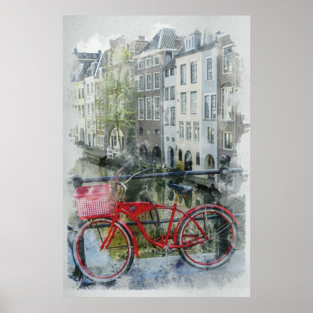 Poster Vélo, Amsterdam (Devant)