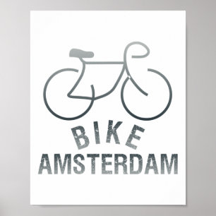 Poster Vélo Amsterdam Pays-Bas Graphique _1