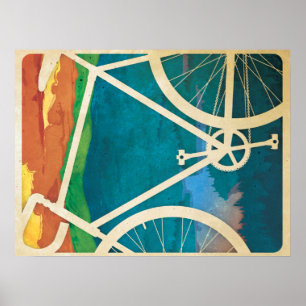 Poster Vélo Art - Archivage poids lourd - Vélo NY