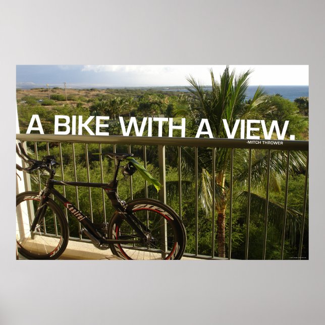 Poster Vélo avec vue (Devant)