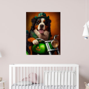 Poster Vélo de randonnée bernois Saint-Patrick
