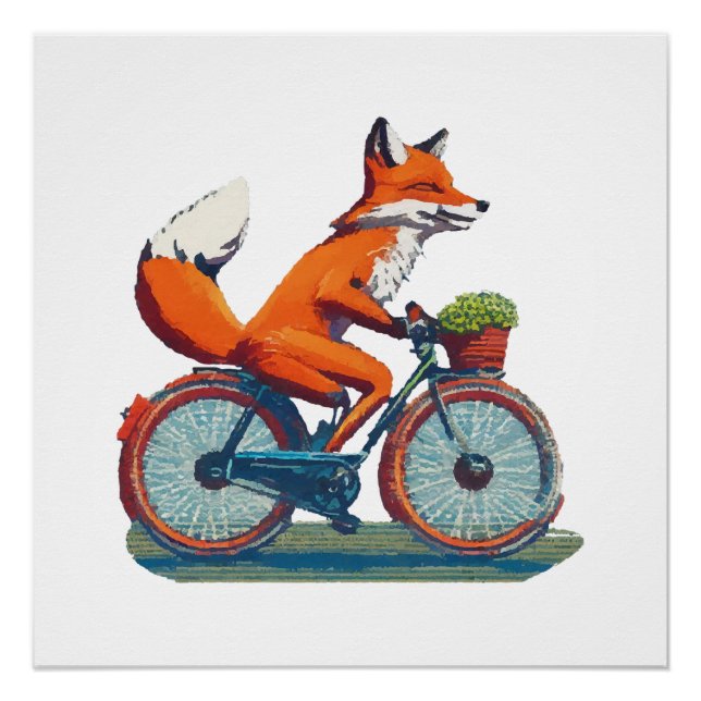Poster Vélo Fox (Devant)
