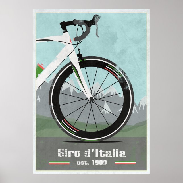 POSTER VÉLO GIRO D'ITALIE (Devant)