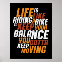 Vélo Inspirationnel Citation Vie Comme Vélo D'Équi
