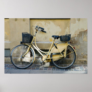 Poster Vélo Jaune, Copenhague, Danemark