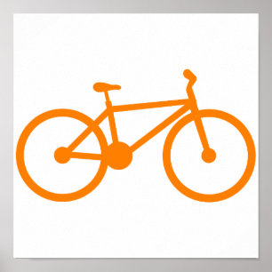 Poster Vélo orange