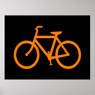 Poster Vélo Orange