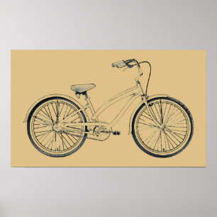 Poster vélo rétro