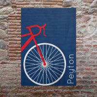 Vélo rouge et blanc