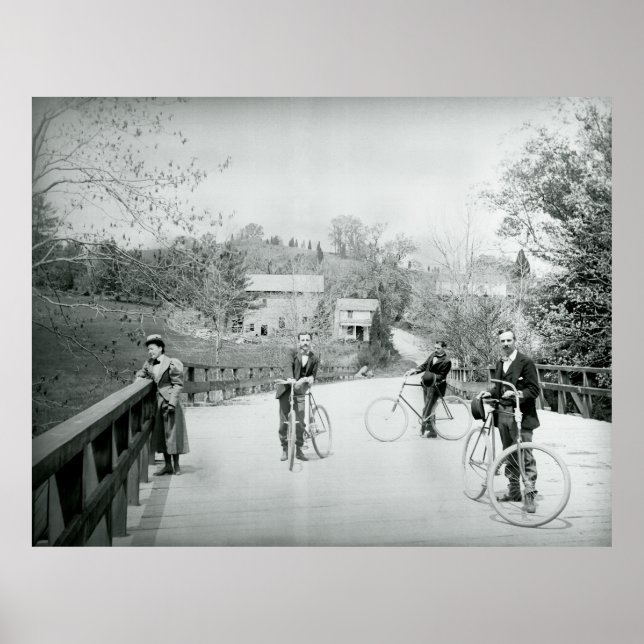 POSTER VÉLO TOURING 1890 (Devant)