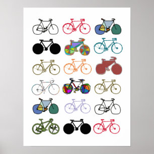 Poster vélo - vélo + vélo
