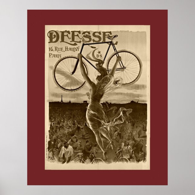 Poster Vélo vintage (Devant)