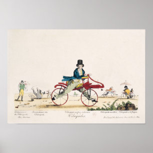 Poster Vélos sur rail