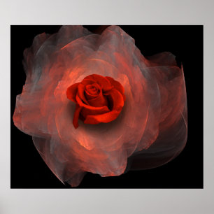 Poster Velours rouge humide