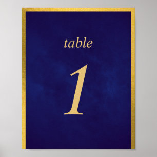 Poster Velvet Purple Gold Fairy Tale Numéro de table mign