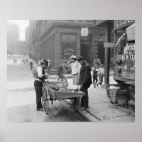Vendeur de palourdes à Little Italy, 1906. Photo v