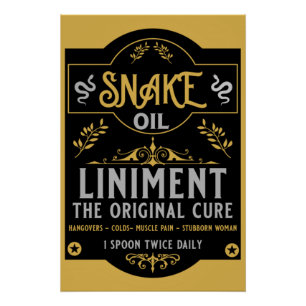 Poster Vendeur d'huile de serpent cadeaux amusants pour l