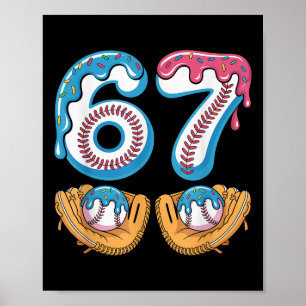Poster Vendre 67 - Glace Dégoulinante 67 Mème Drôle Joueu